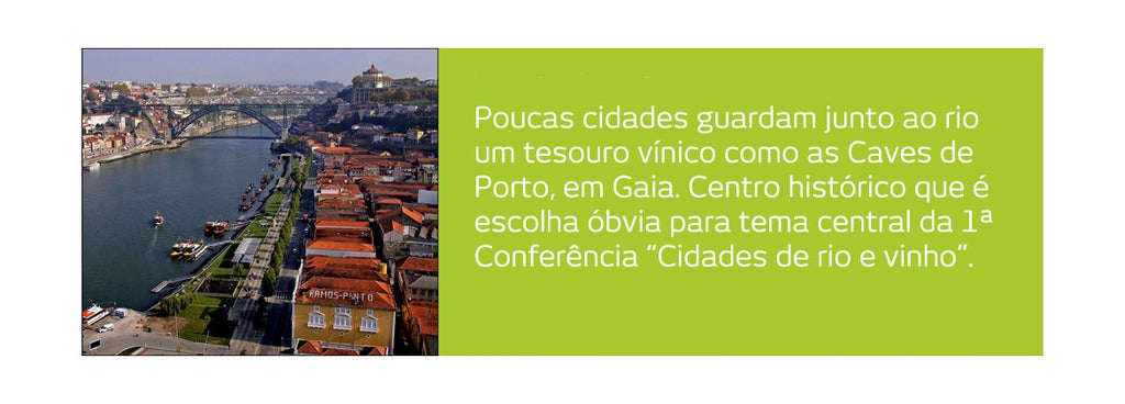 Conferência sobre cidades de rio e vinho