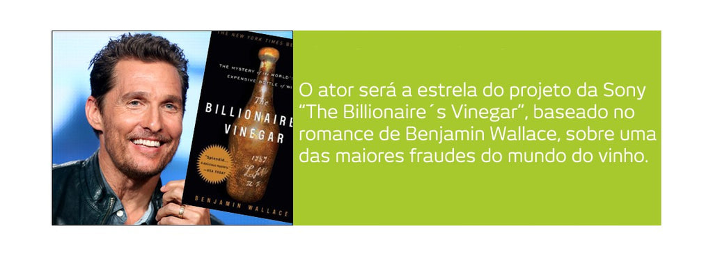 Matthew McConaughey em “o vinagre do bilionário”