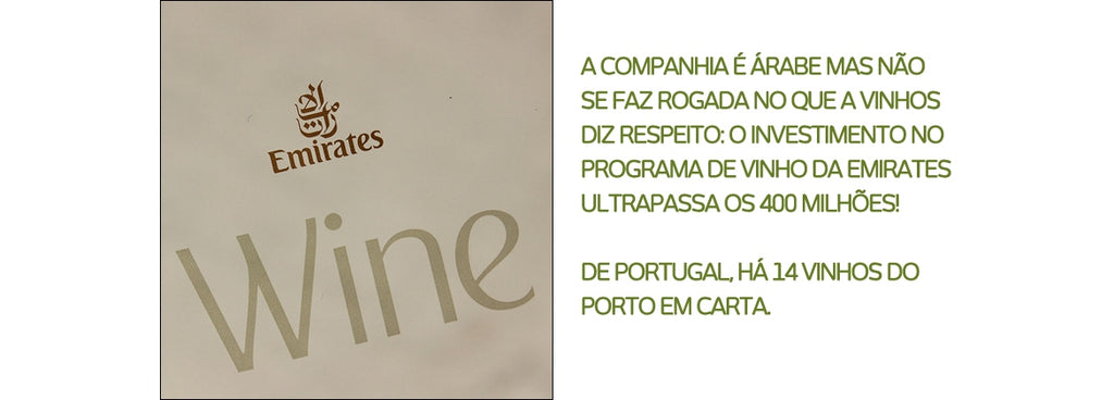 Emirates aposta no vinho
