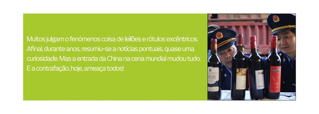 Vinho acorda para a contrafação