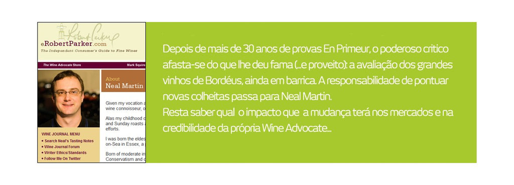 Parker abandona primeurs e nomeia substituto